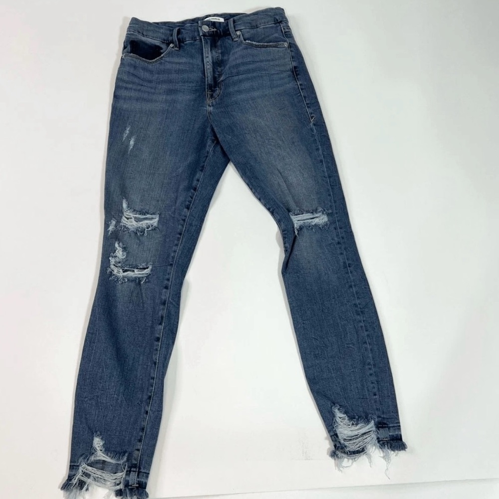 Good American Distressed Blue Women's Jeans